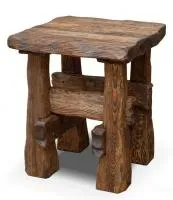 табурет №11 (массив сосны, старение), палисандр, ирб