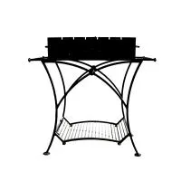 мангал м-16, 60*35*15см, антрацит, на ножках  дачный эксперт