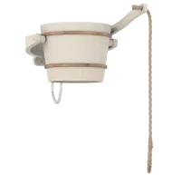 обливное устройство sawo 393-a, 18 л, с пластиковой вставкой, осина