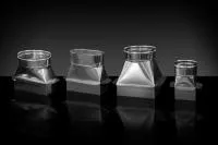 переход craft нержавеющий (304/0,5 мм) c кирпичной кладки 125х125мм на ф150 