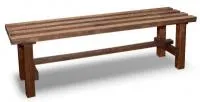лавка №1 150х40х45 см массив сосны старение, палисандр, ирб