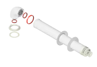 дымоход коаксиальный krats sibio, ф100/60 мм 1.0 м (сталь антилед) с наконечником