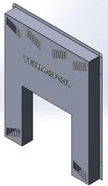 экран защитный фронтальный термофор плазма, 1003x830x100 мм