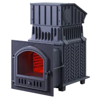 печь для бани gfs гром 80п2 под облицовку (короб/дверца для пара)