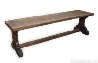 лавка №6 210х42х47 см массив сосны старение, палисандр, ирб заказ