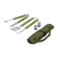 набор boyscout сумка-фартук, вилка, лопатка, щипцы, солонка, перечница