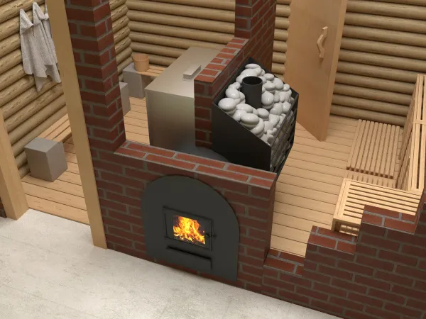 печь для бани сабантуй 3d 16 панорама бак слева