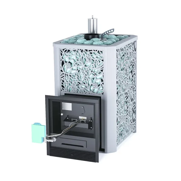 печь для бани изистим ялта 25 хохлома premium газовая с ггу-40 aisi 430 (2025) черная